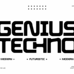 Genius Techno Font - Featured Image