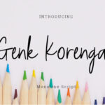 Genk Korengan Font - Featured Image