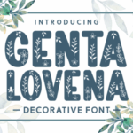 Genta Lovena Font - Featured Image