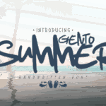 Gento Summer Font - Featured Image