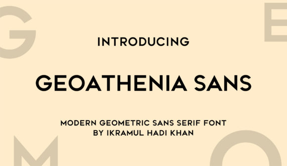 Geoathenia Sans Font - Featured Image