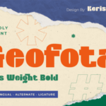 Geofota Font - Featured Image