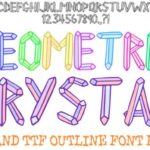Geometric Crystal Font - Featured Image