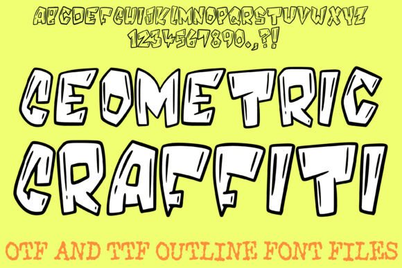 Geometric Graffiti Font - Featured Image