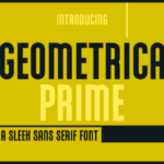 Geometrica Prime Font - Featured Image