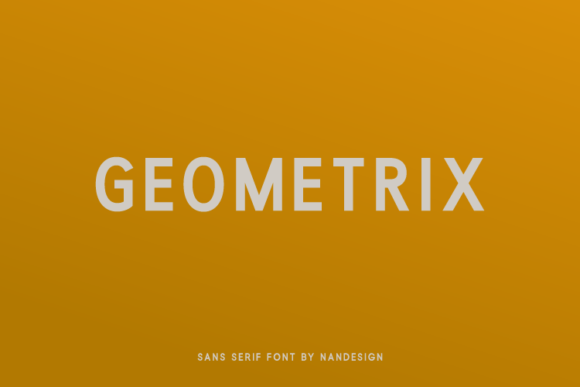 Geometrix Font - Featured Image