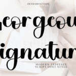Georgeous Signature Font - Featured Image