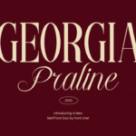 Georgia Praline Font - Featured Image