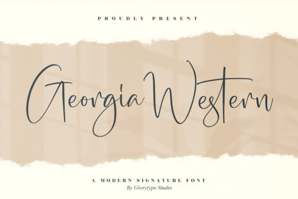 Georgia Western Font - Featured Image