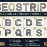 Geostripe Font - Featured Image