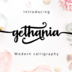 Gethania Script Font - Featured Image