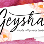 Geysha Font - Featured Image