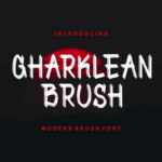 Gharklean Brush Font - Featured Image