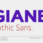 Giane Gothic Sans Font - Featured Image