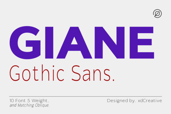 Giane Gothic Sans Font - Featured Image