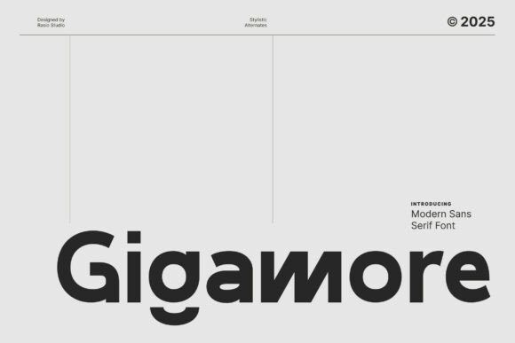 Gigamore Font - Featured Image