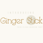 Ginger Stick Font - Featured Image