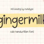 Gingermilk Font - Featured Image