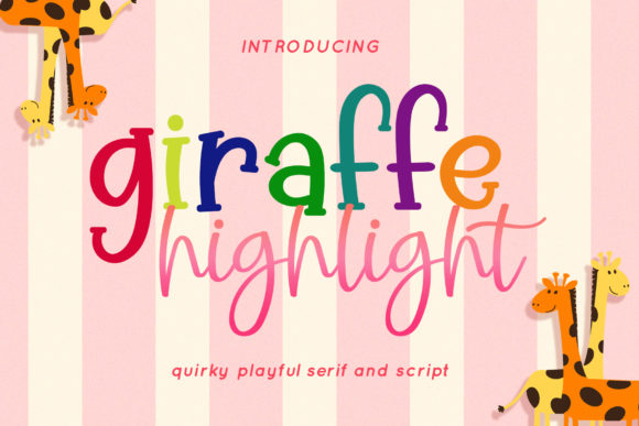 Giraffe Highlight Font - Featured Image