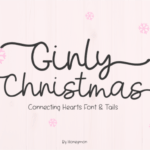 Girly Christmas Font - Featured Image