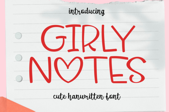 Girly Notes Font - Featured Image