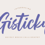 Gisticky Font - Featured Image