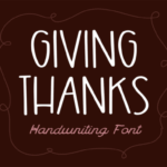 Giving Thanks Font - Featured Image