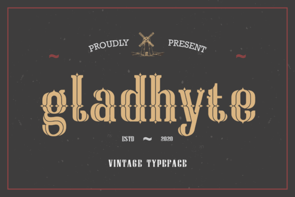 Gladhyte Font - Featured Image