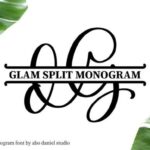 Glam Monogram Font - Featured Image