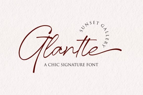 Glantte Font - Featured Image