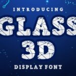 Glass 3d Font - Featured Image