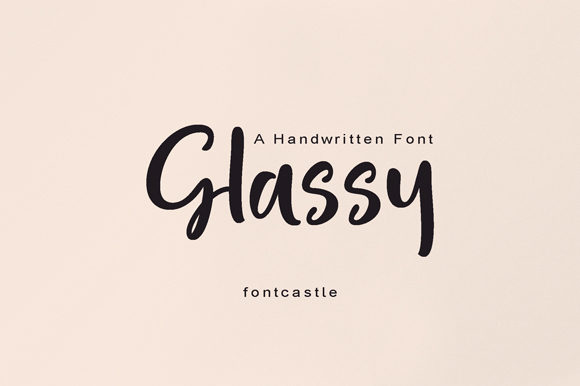 Glassy Font - Featured Image