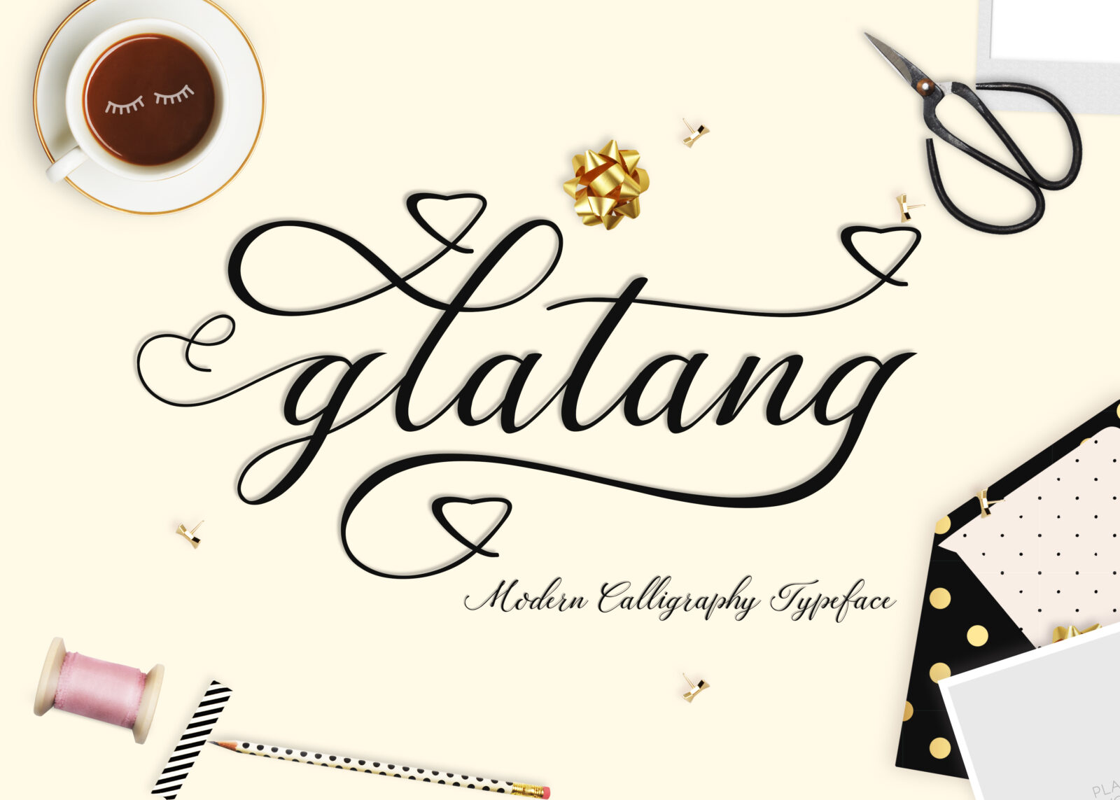 Glatang Script Font - Featured Image