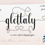 Glettaly Font - Featured Image