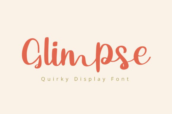 Glimpse Font - Featured Image