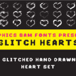 Glitch Hearts Font - Featured Image