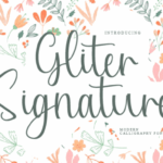 Gliter Signature Font - Featured Image