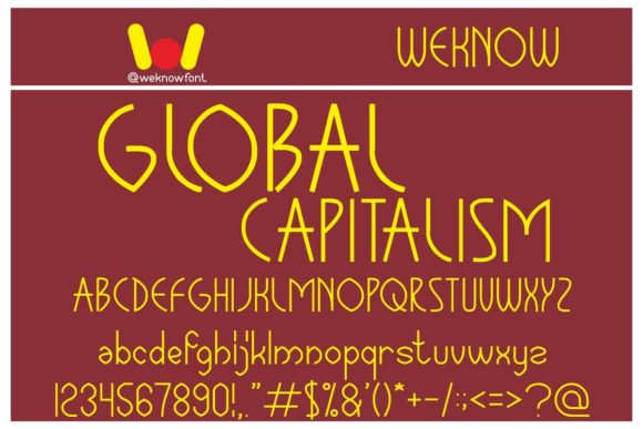 Global Capitalism Font - Featured Image