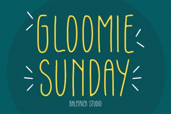 Gloomie Sunday Font - Featured Image