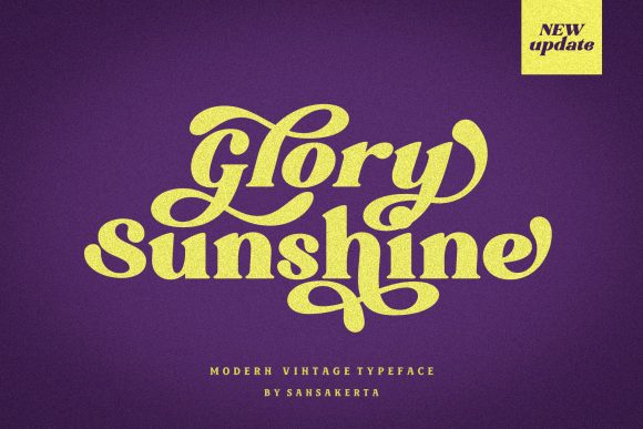 Glory Sunshine Font - Featured Image