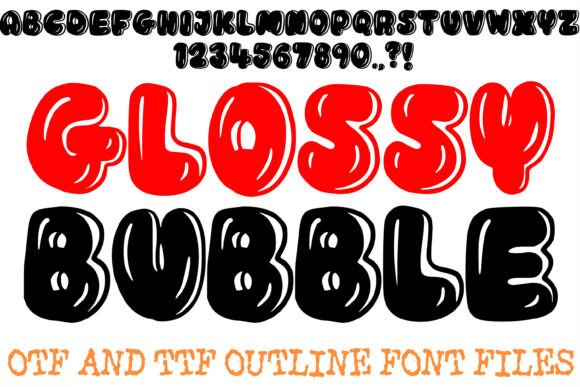 Glossy Bubble Font - Featured Image