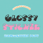 Glossy Sticker Font - Featured Image