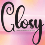 Glosy Font - Featured Image