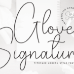 Gloves Signature Font - Featured Image