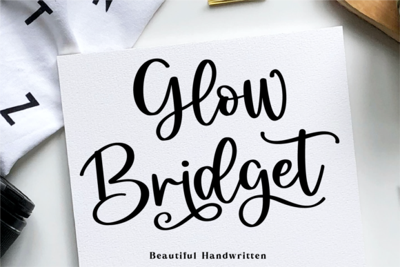 Glow Bridget Font - Featured Image