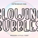 Glowing Bubbles Font - Featured Image