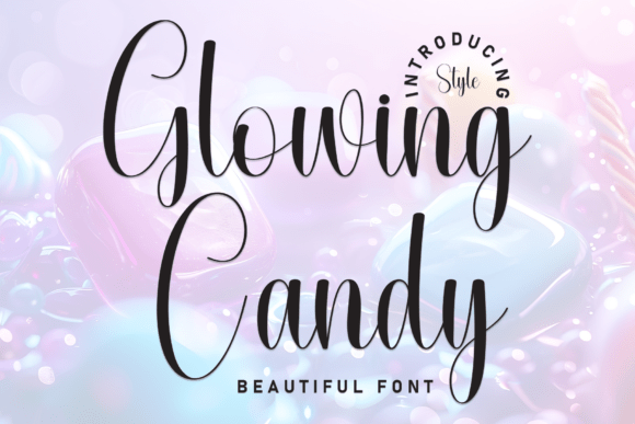 Glowing Candy Font - Featured Image