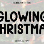Glowing Christmas Font - Featured Image