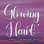 Glowing Heart Font - Featured Image