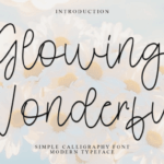 Glowing Wonderful Font - Featured Image